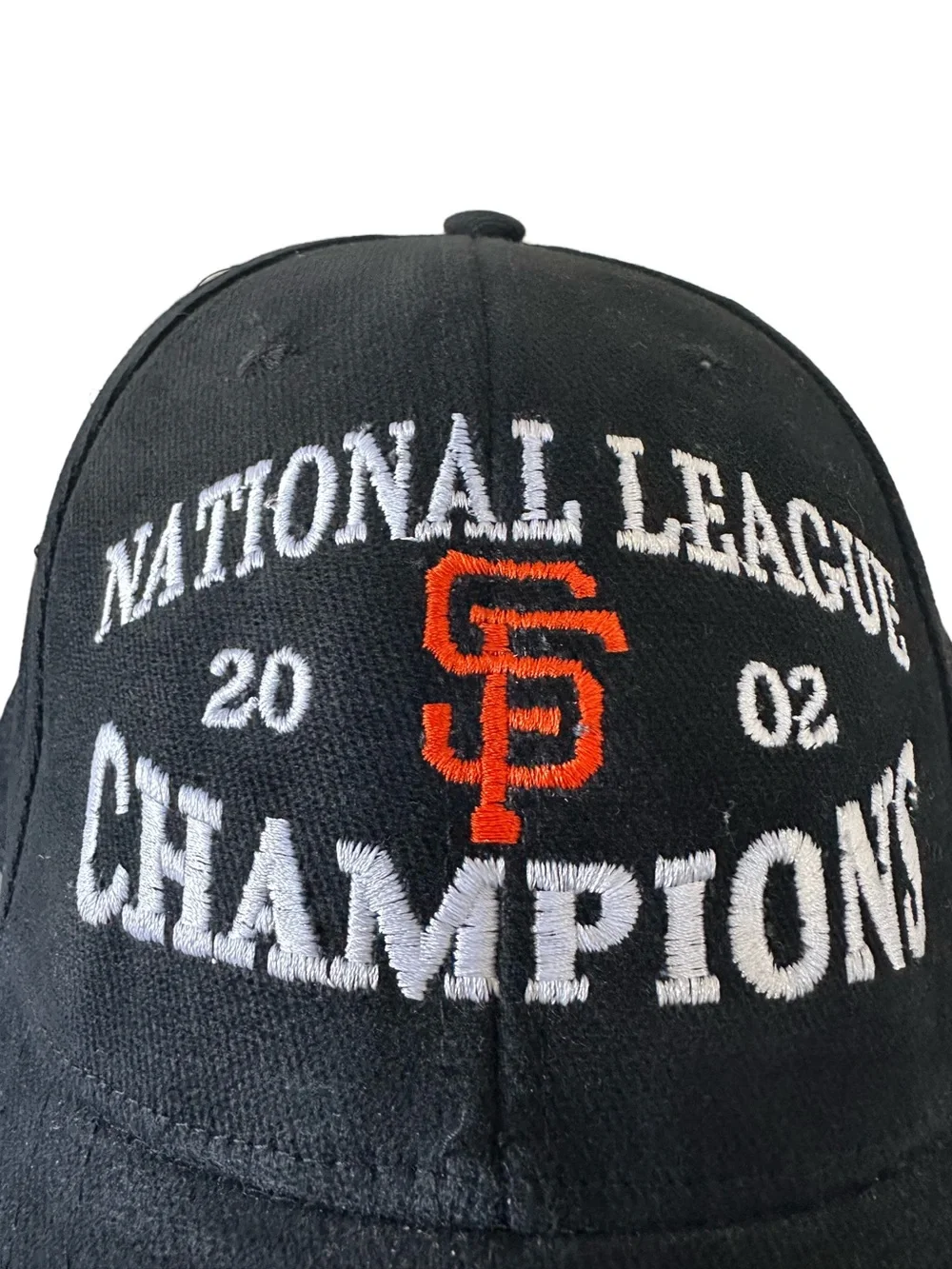 MLB SF National League Champions 2002 Black Baseball Cap